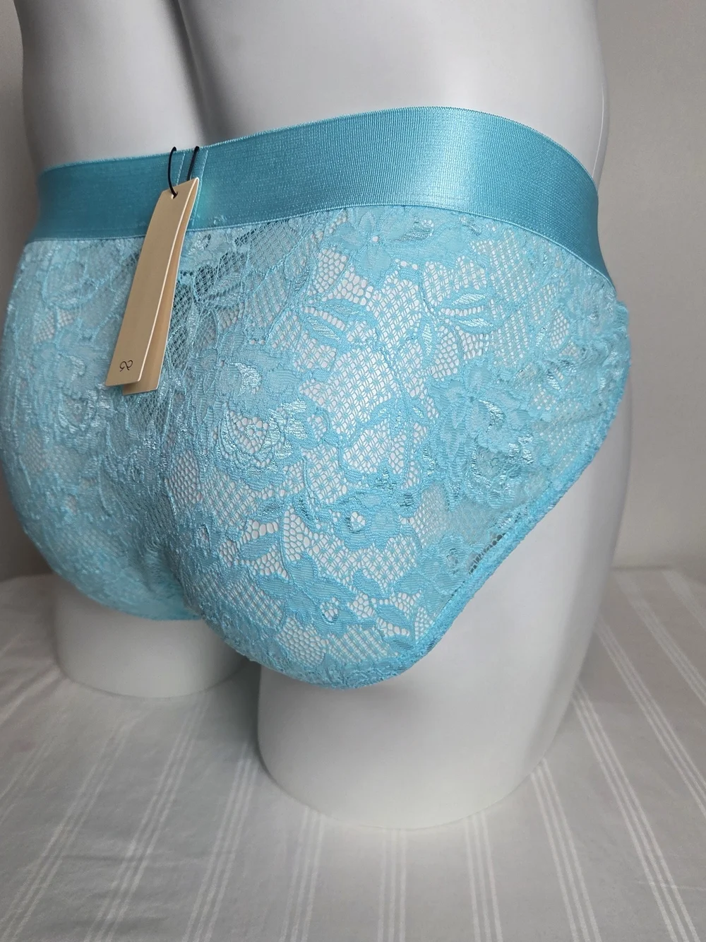 Cosabella Light Blue Lace Men's Bikini Briefs